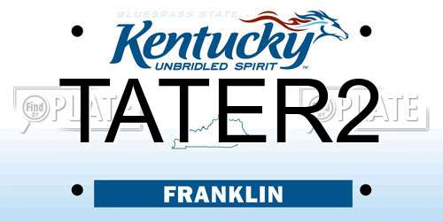 TATER2 Kentucky License Plate