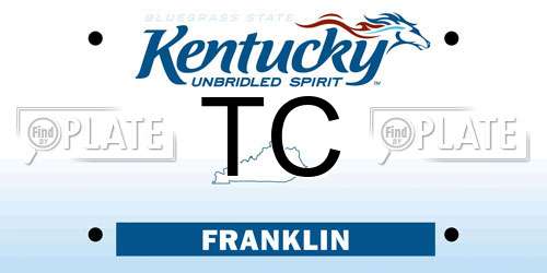 TC Kentucky License Plate