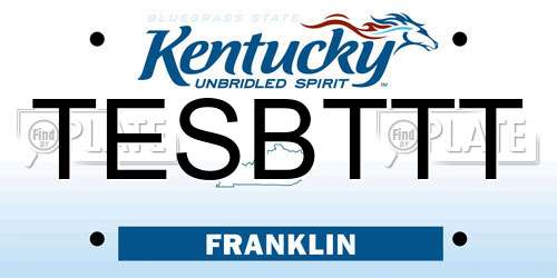 TESBTTT Kentucky License Plate