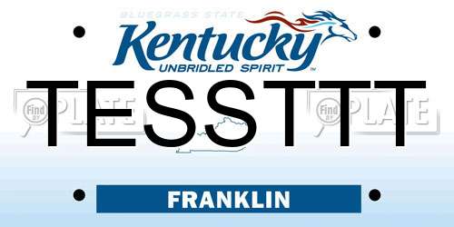 TESSTTT Kentucky License Plate