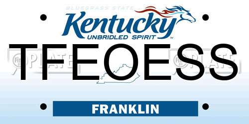 TFEOESS Kentucky License Plate