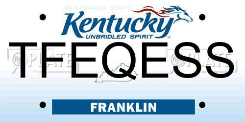 TFEQESS Kentucky License Plate