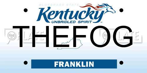 THEFOG Kentucky License Plate