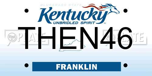 THEN46 Kentucky License Plate