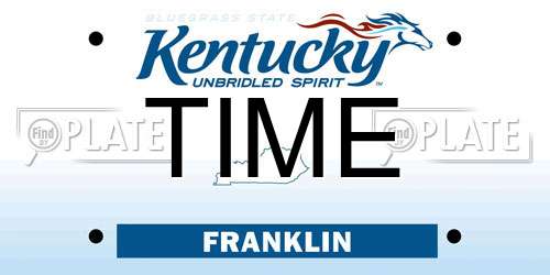 TIME Kentucky License Plate