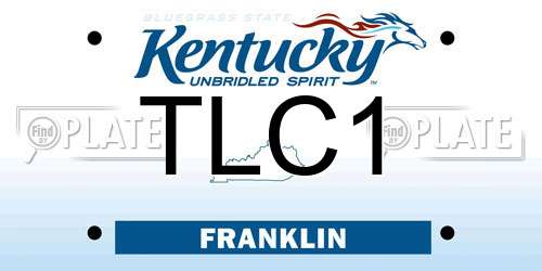 TLC1 Kentucky License Plate