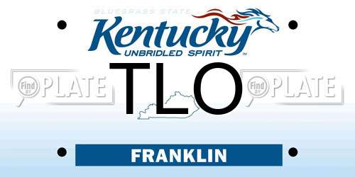 TLO Kentucky License Plate