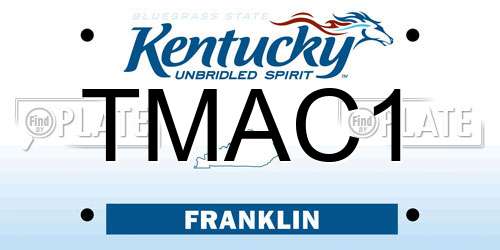 TMAC1 Kentucky License Plate