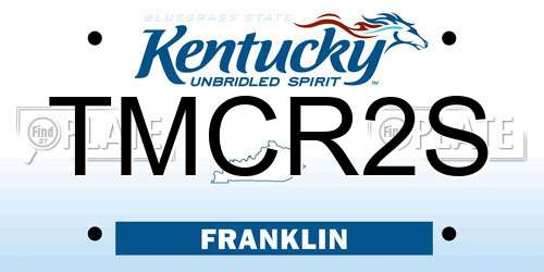 TMCR2S Kentucky License Plate