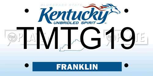 TMTG19 Kentucky License Plate