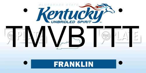 TMVBTTT Kentucky License Plate