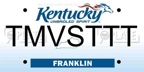TMVSTTT Kentucky License Plate