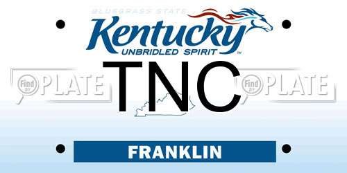 TNC Kentucky License Plate