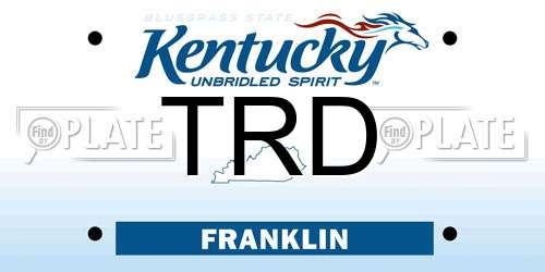 TRD Kentucky License Plate