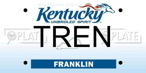 TREN Kentucky License Plate