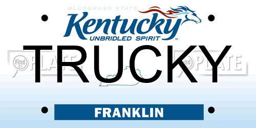 TRUCKY Kentucky License Plate