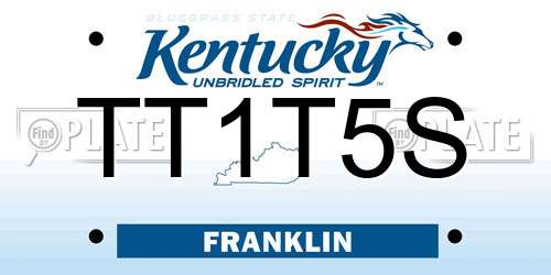 TT1T5S Kentucky License Plate