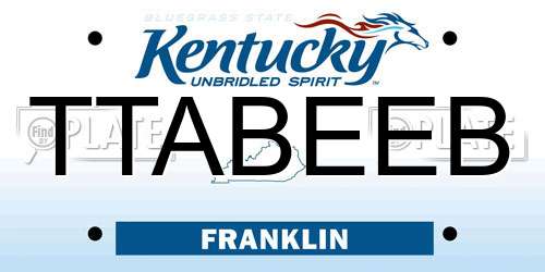 TTABEEB Kentucky License Plate