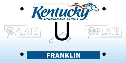 U Kentucky License Plate