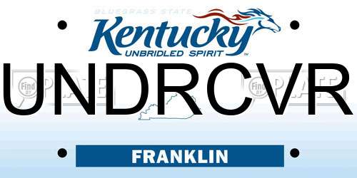 UNDRCVR Kentucky License Plate