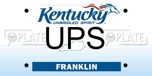 UPS Kentucky License Plate