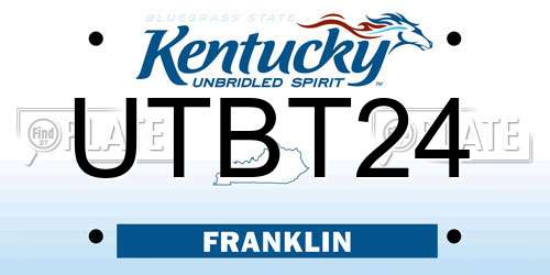 UTBT24 Kentucky License Plate