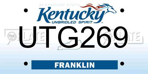 UTG269 Kentucky License Plate