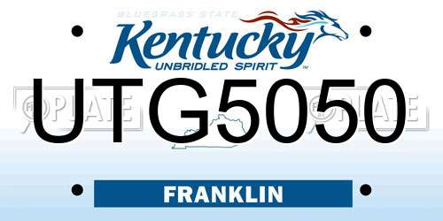 UTG5050 Kentucky License Plate