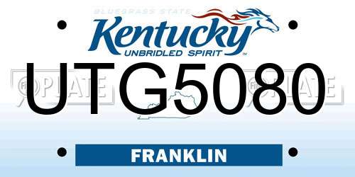 UTG5080 Kentucky License Plate