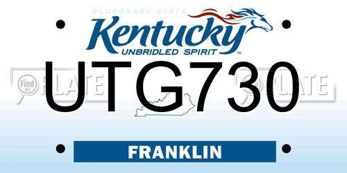 UTG730 Kentucky License Plate