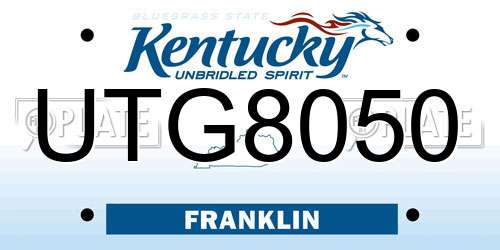 UTG8050 Kentucky License Plate