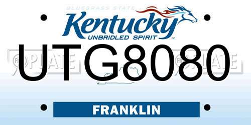 UTG8080 Kentucky License Plate