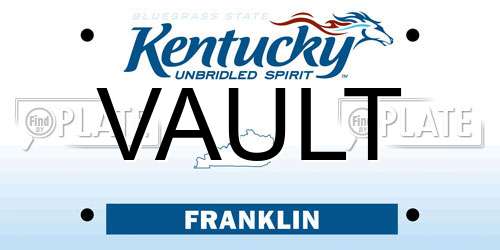 VAULT Kentucky License Plate