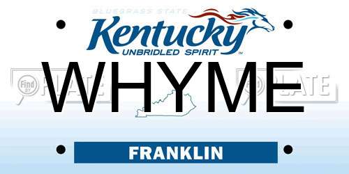 WHYME Kentucky License Plate