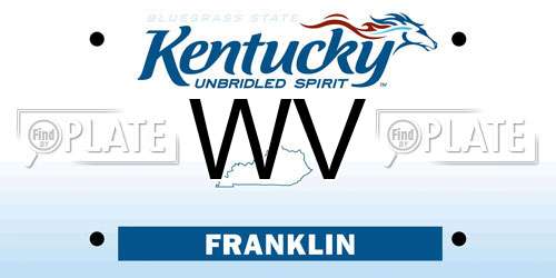 WV Kentucky License Plate