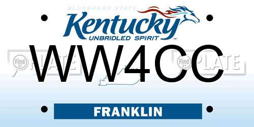 WW4CC Kentucky License Plate