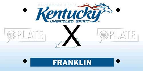 X Kentucky License Plate
