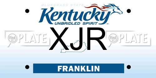 XJR Kentucky License Plate