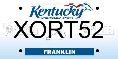 XORT52 Kentucky License Plate