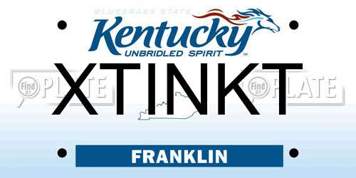 XTINKT Kentucky License Plate
