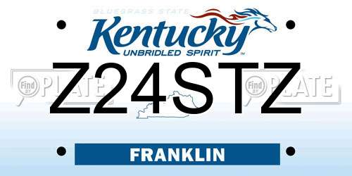 Z24STZ Kentucky License Plate