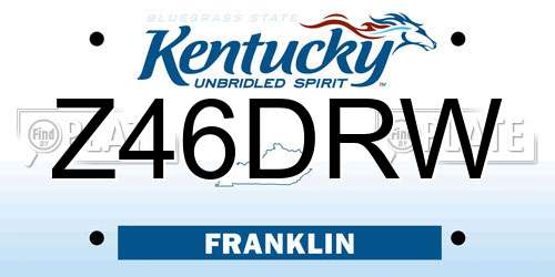 Z46DRW Kentucky License Plate