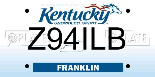 Z94ILB Kentucky License Plate