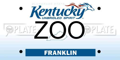 ZOO Kentucky License Plate