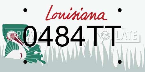 0484TT Louisiana License Plate