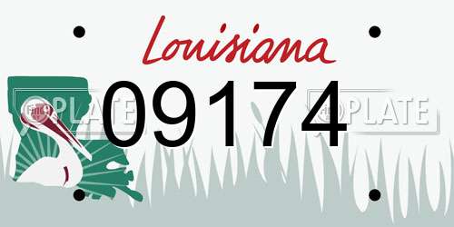 09174 Louisiana License Plate