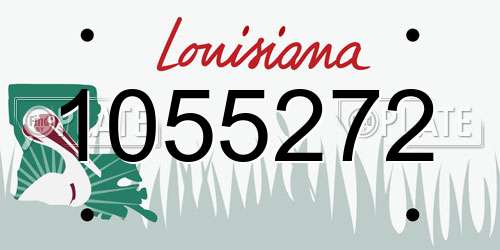 1055272 Louisiana License Plate