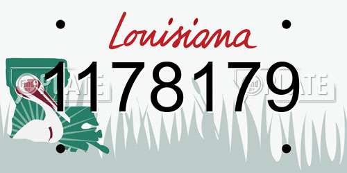 1178179 Louisiana License Plate
