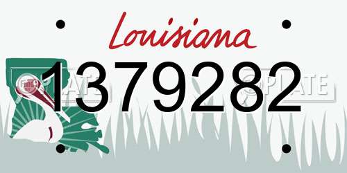 1379282 Louisiana License Plate