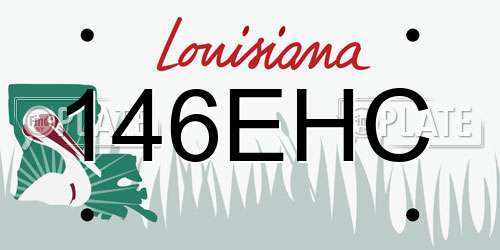 146EHC Louisiana License Plate